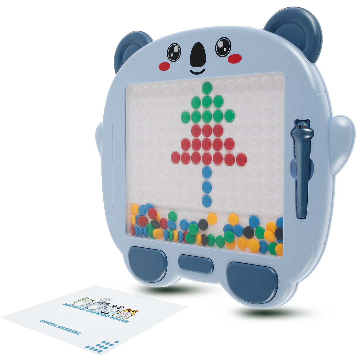 Colorful Magnetic Drawing Board with Magnetic Pen and Cards J163