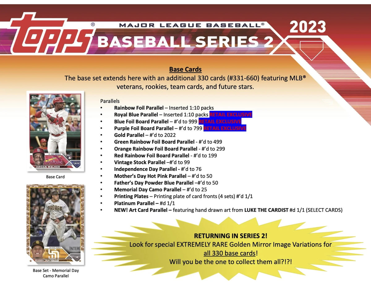MLB Baseball Trading Cards Blaster Box X356932