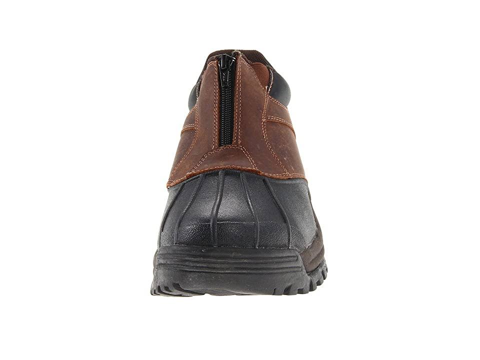 Brown Ankle Zip Boots Q377