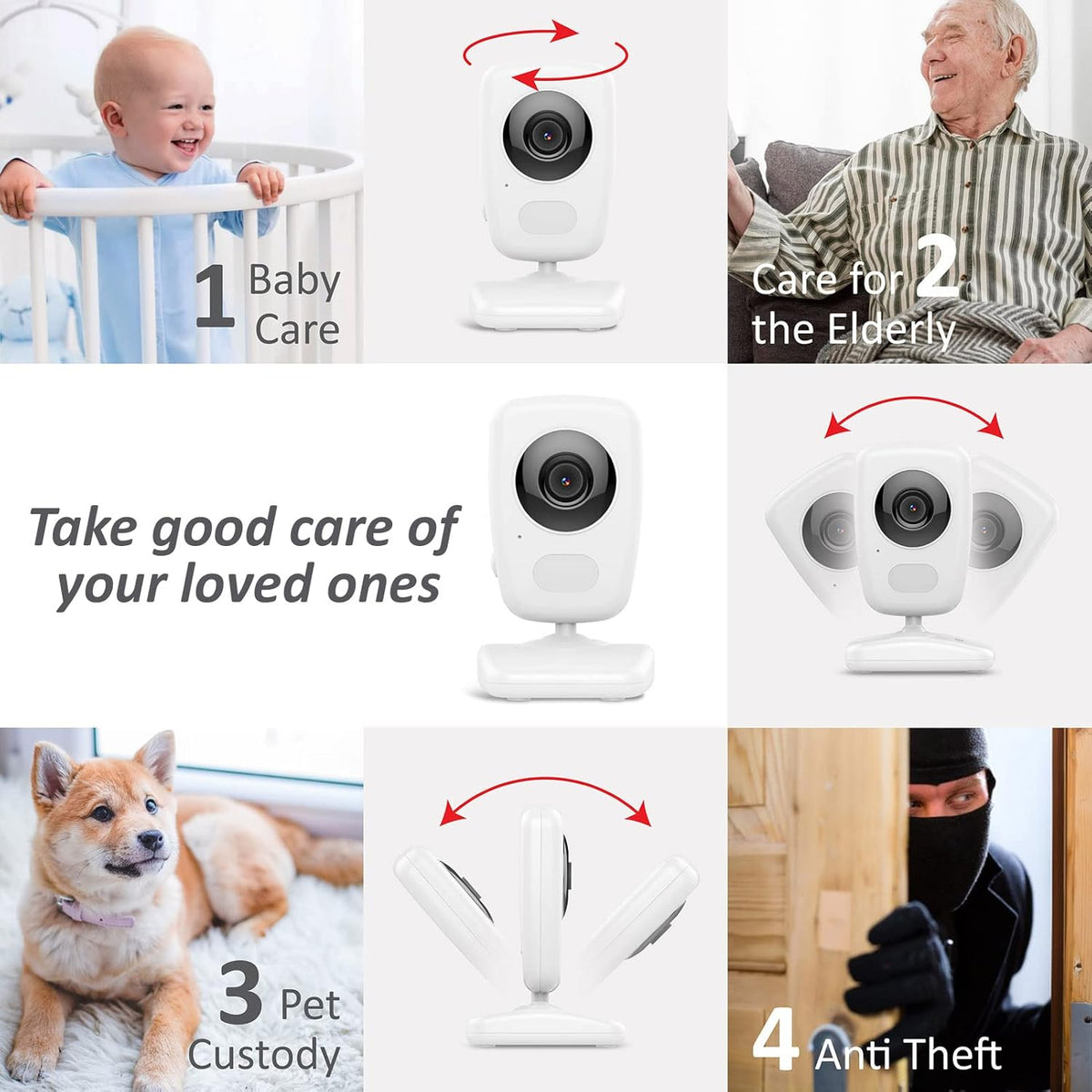 Video Baby Monitor 5 Screen X40571