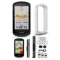 Garmin Edge 1040 Solar GPS Bike Computer with Speed Sensor 2, Cadence Sensor 2, HRM-Dual, White Silicone Case, & Mounts Z858