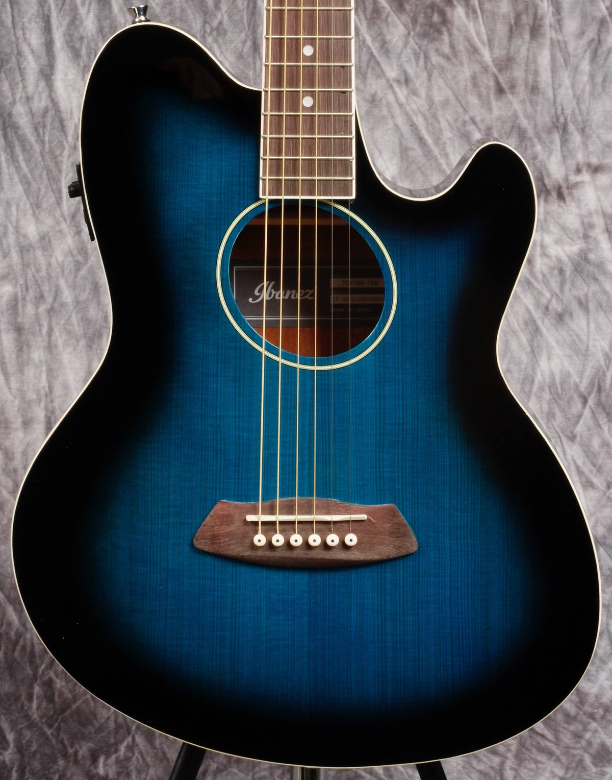 Transparent Blue Sunburst Acoustic Electric Guitar B436558
