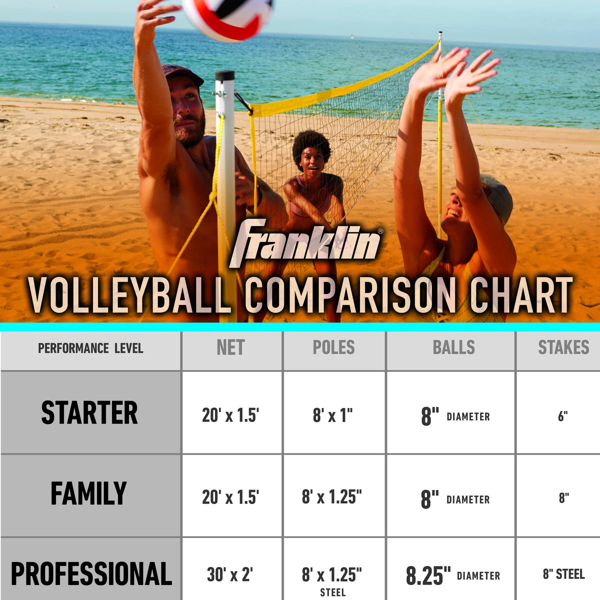 Volleyball Set with Portable Net and Ball A88642