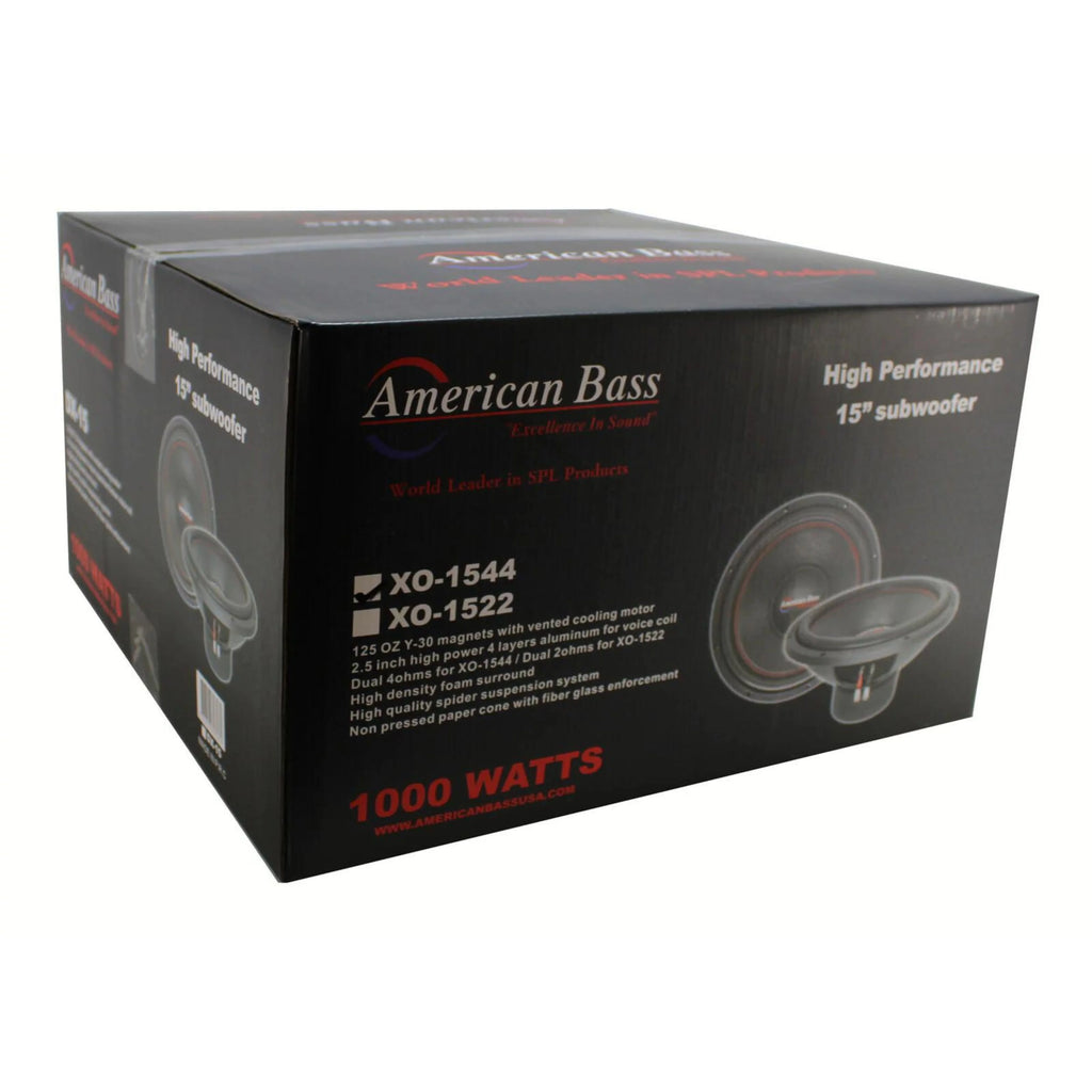 15" 1000W 4 Ohm DVC Car Subwoofer A8786