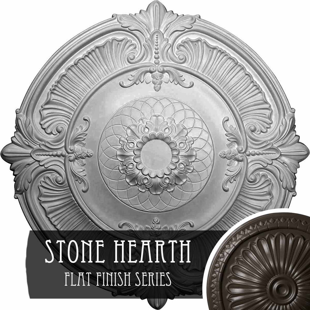 Hand-Painted Stone Hearth Ceiling Medallion A308