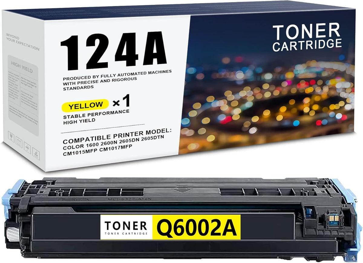 Compatible Remanufactured Yellow Toner Cartridge 1 Pack V8727