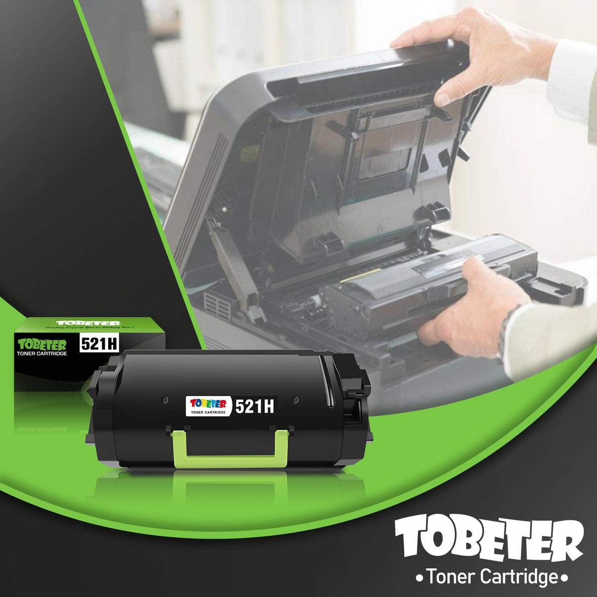 Remanufactured Toner Cartridge for Lexmark Printer (Black, 1 Pack High Yield) S351