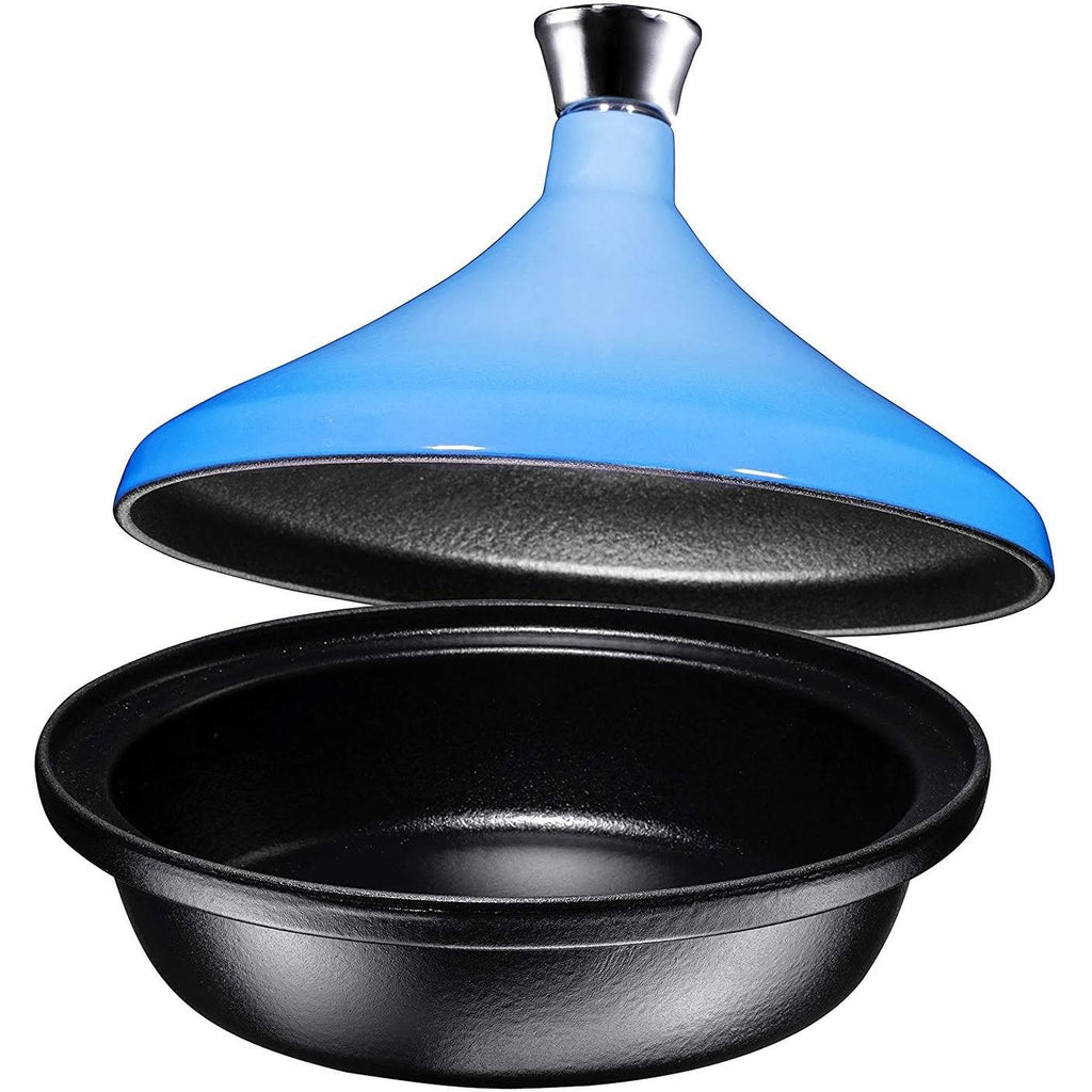 Enameled Fire Red Cast Iron Tagine Pot, 4 Quart F876
