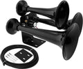 3 Air Horn Black Heavy Duty ABS Train Horn X387