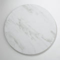 White Round Marble Melamine Serving Board G59609