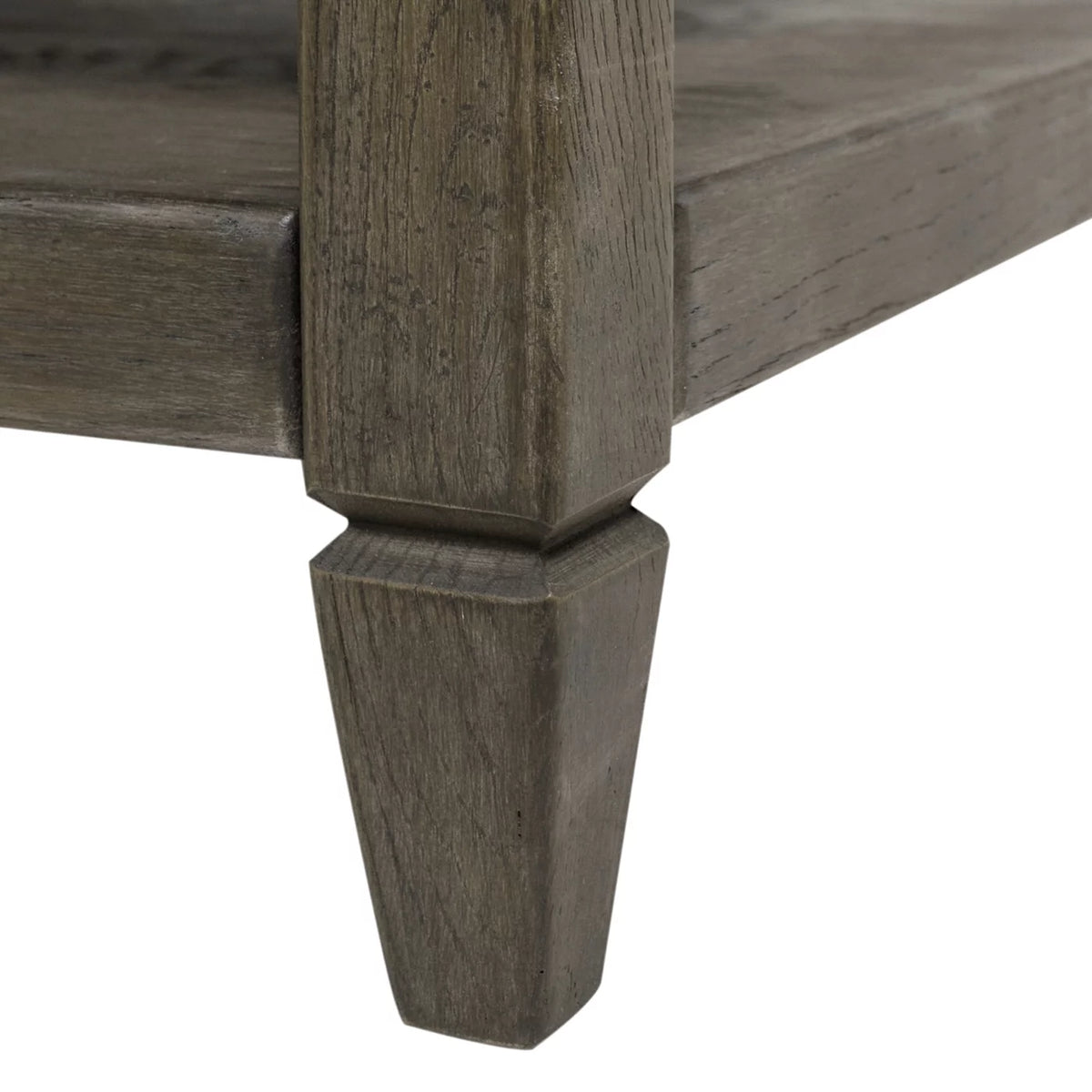 Heathered Grey Tufted Storage Ottoman U6207