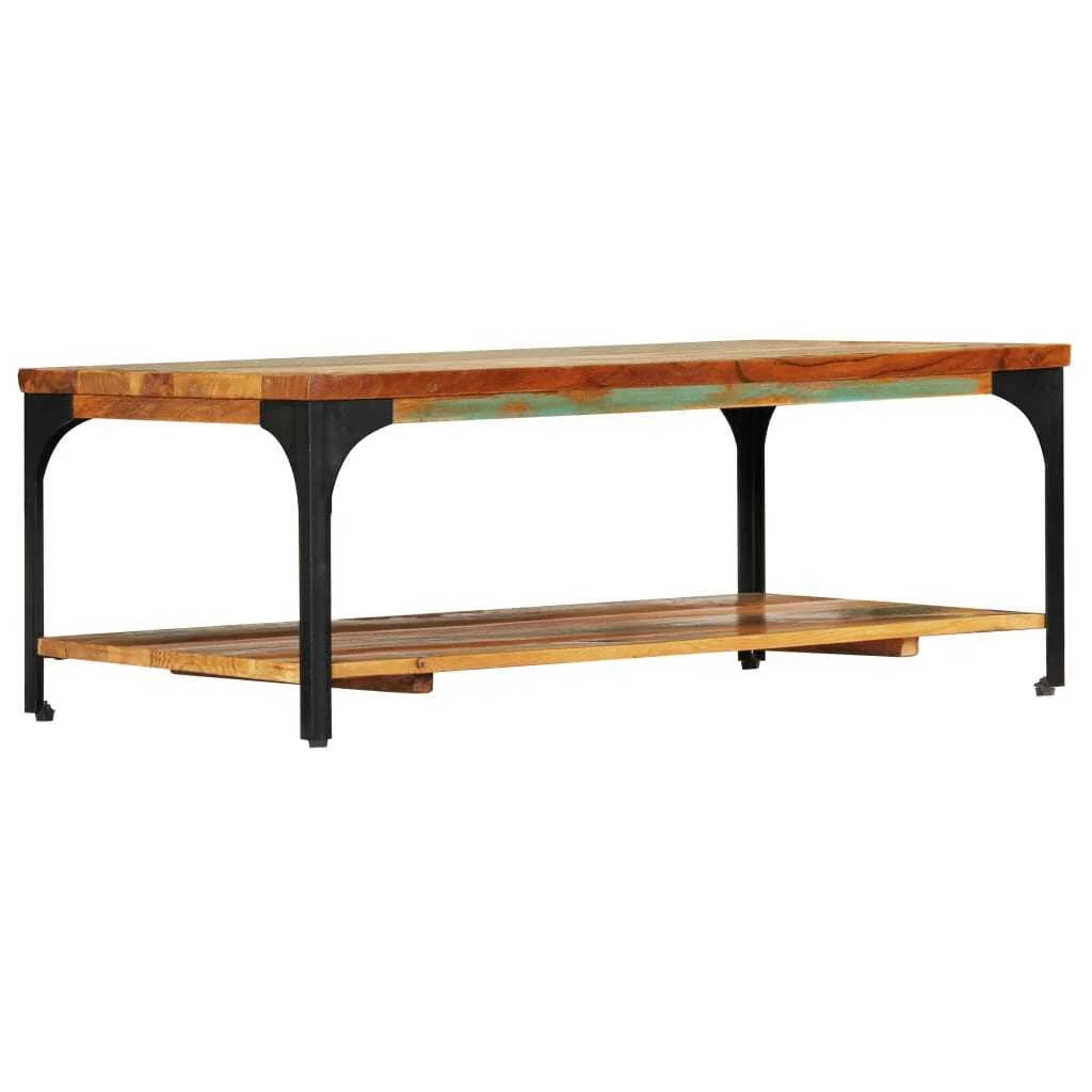 Coffee Table with Shelf Solid Reclaimed Wood X2807