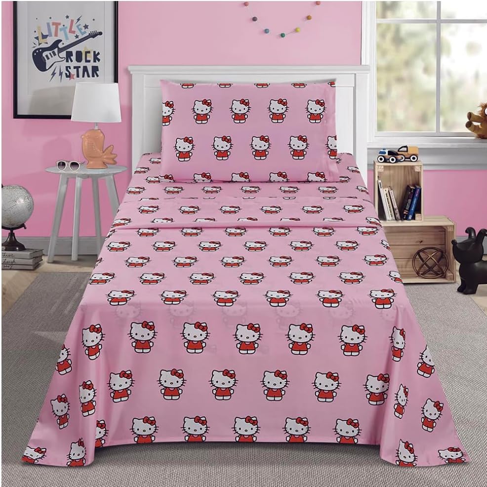 Twin Size Sheet Set 3 Pieces Pink Y6103