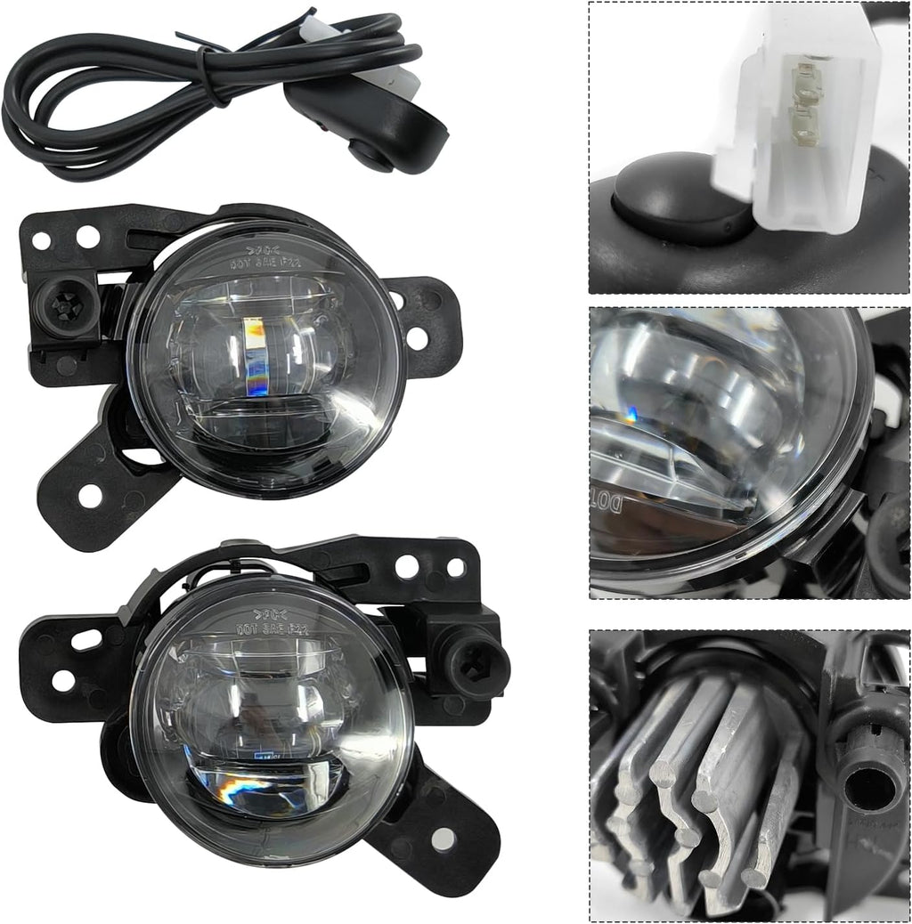 Front Fog Light Assembly with Bezel Cover and Harness for Chevy Colorado 2023 2024 O74246