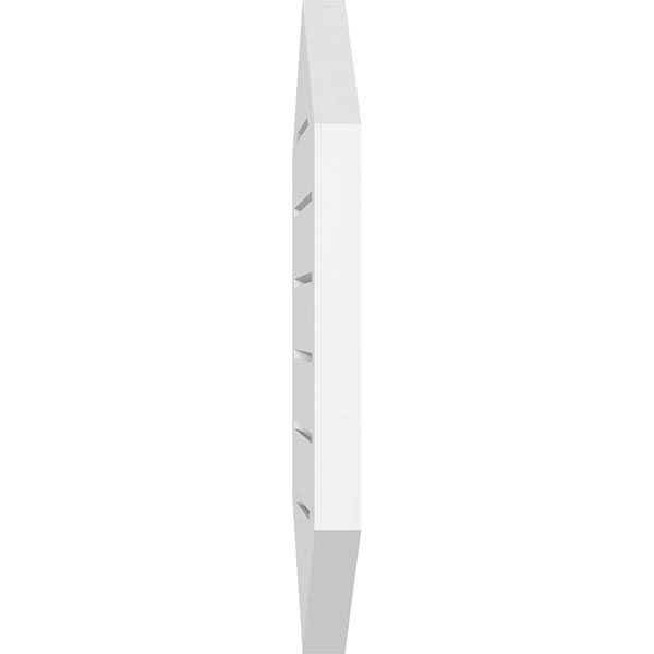 Vertical Peaked Surface Mount PVC Gable Vent O24420