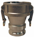 4 inch x 3 inch Stainless Steel Cam and Groove Reducing Coupler x Adapter T182