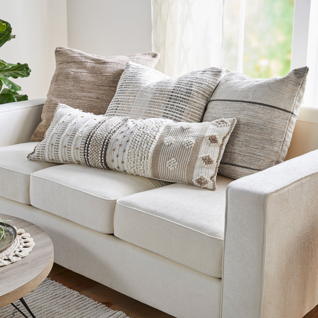 Gray Oversized Oblong 14" x 36" Pillow X8378