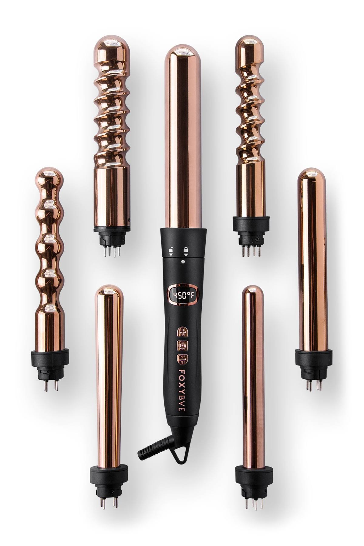 Rose Gold 7 in 1 Curling Wand T475