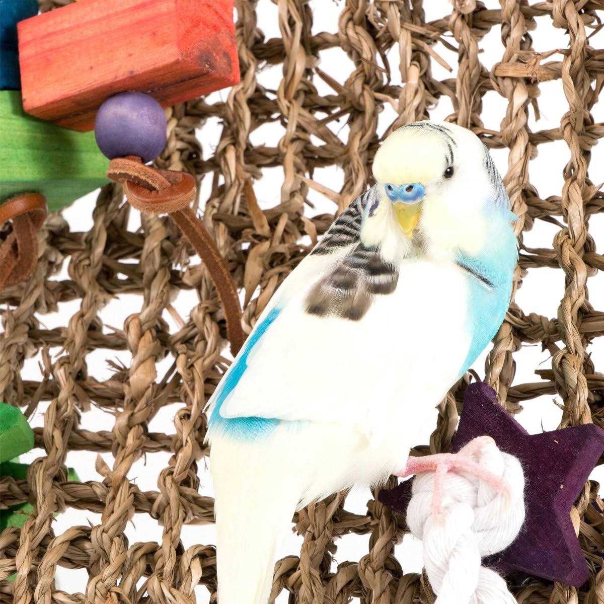 Natural Weave Bird Cage Climbing Exerciser I379