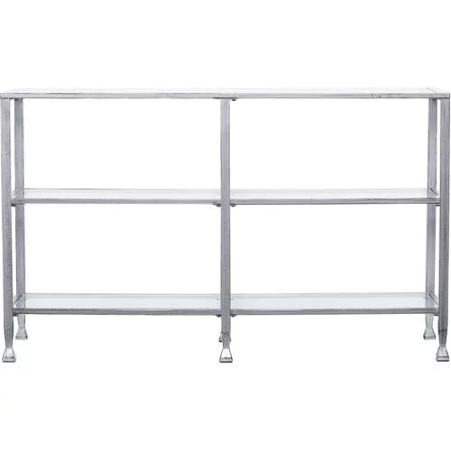 Metal Glass 3-Tier Console Table W558