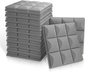 12 Pack Gray Acoustic Foam Panels N8185