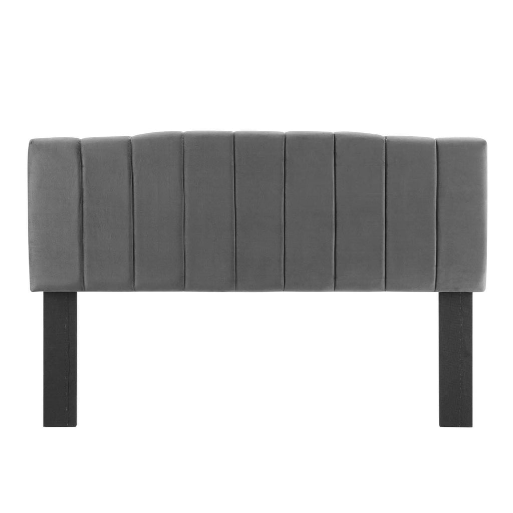 Mint Channel Tufted Velvet Headboard B320