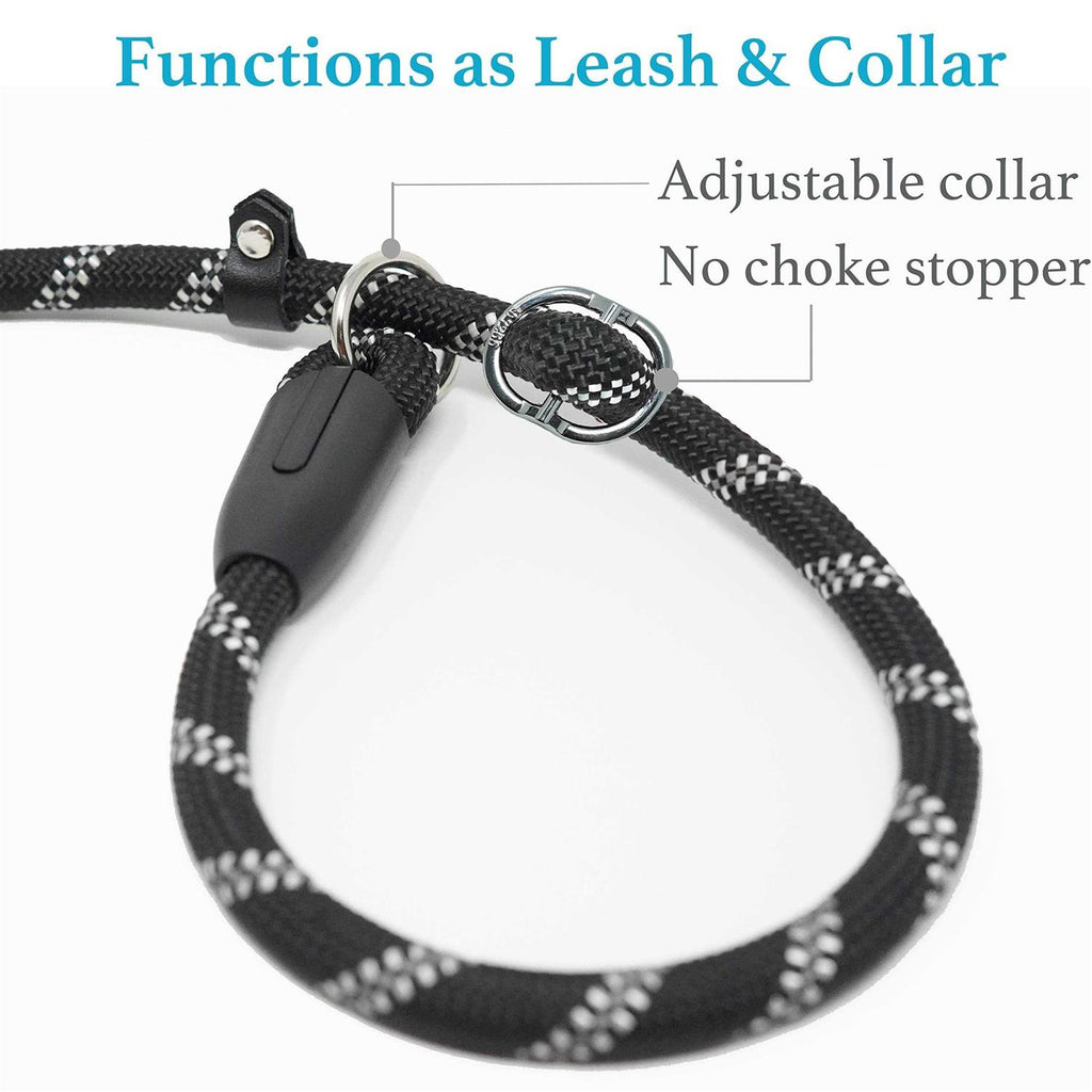 6 FT Durable Slip Lead Dog Leash with Zipper Pouch K205