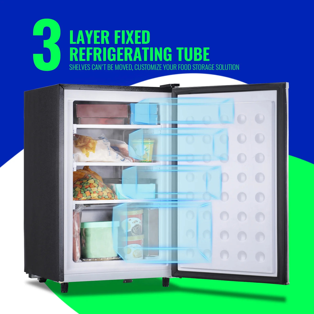 Single Door Compact Upright Freezer 3.2 Cu.Ft G7655