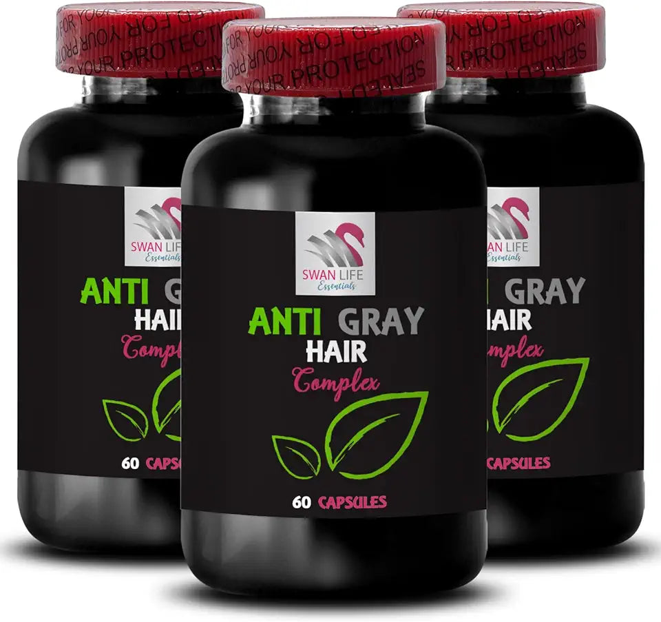 Anti Gray Hair Supplement 180 Capsules N76680