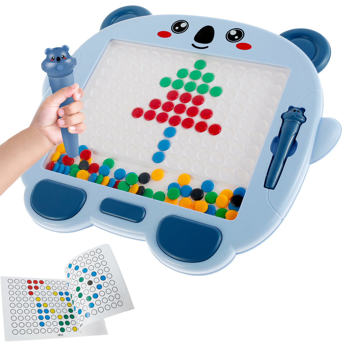 Colorful Magnetic Drawing Board with Magnetic Pen and Cards J163