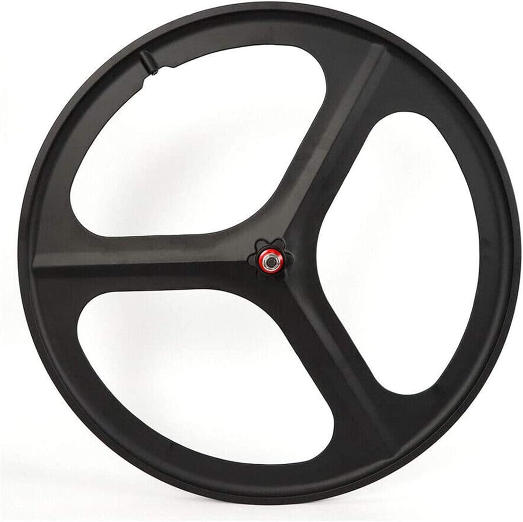 700C 3 Spoke Fixed Gear Bicycle Wheelset White G742