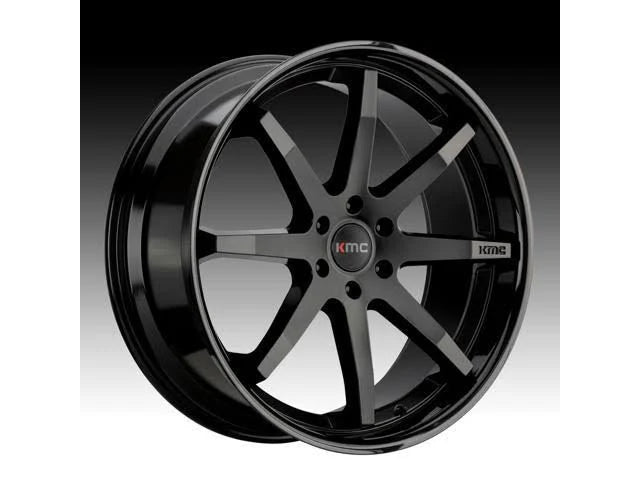 24x10 6x135 Satin Black Wheel with Gloss Black Lip H993