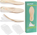 Adjustable Height Increase Insoles 3 Layers Gel Heel Lift 1 Pair Small G978906