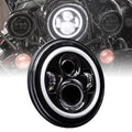 Black 7" H4 HALO CREE LED Headlights N370545
