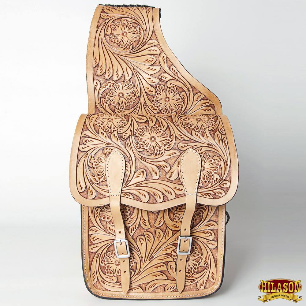 Tan Leather Horse Saddle Bag G5298