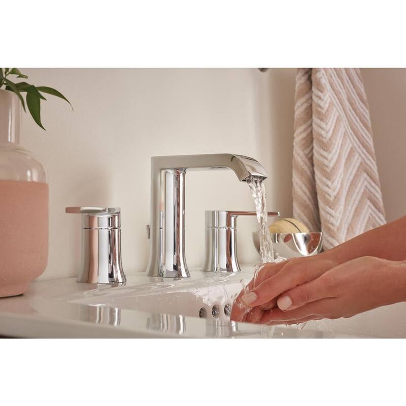 8 in. Widespread Double Handle Bathroom Faucet in Chrome 2-Pack J768194
