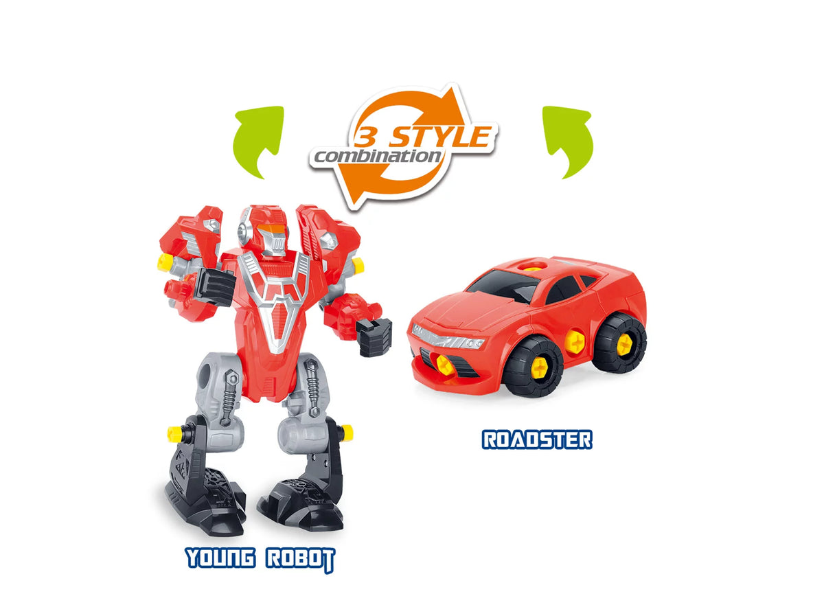 Red 3-in-1 Take-A-Part Toy Playset F855