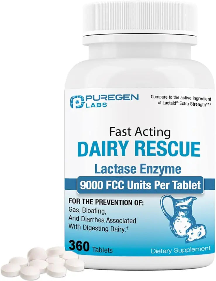 Lactase Enzyme 9000 FCC 360 Tablets I291139