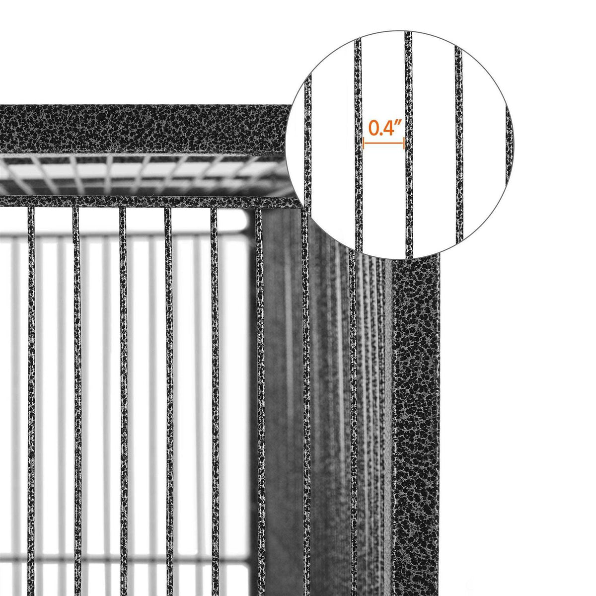 Metal Bird Cage with Rolling Detachable Stand Q7545