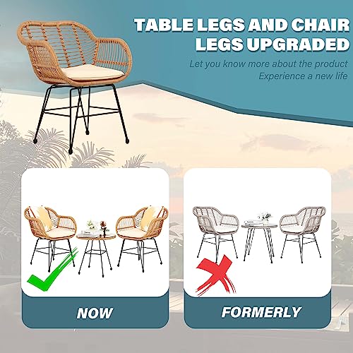 3 Piece Wicker Patio Set B986