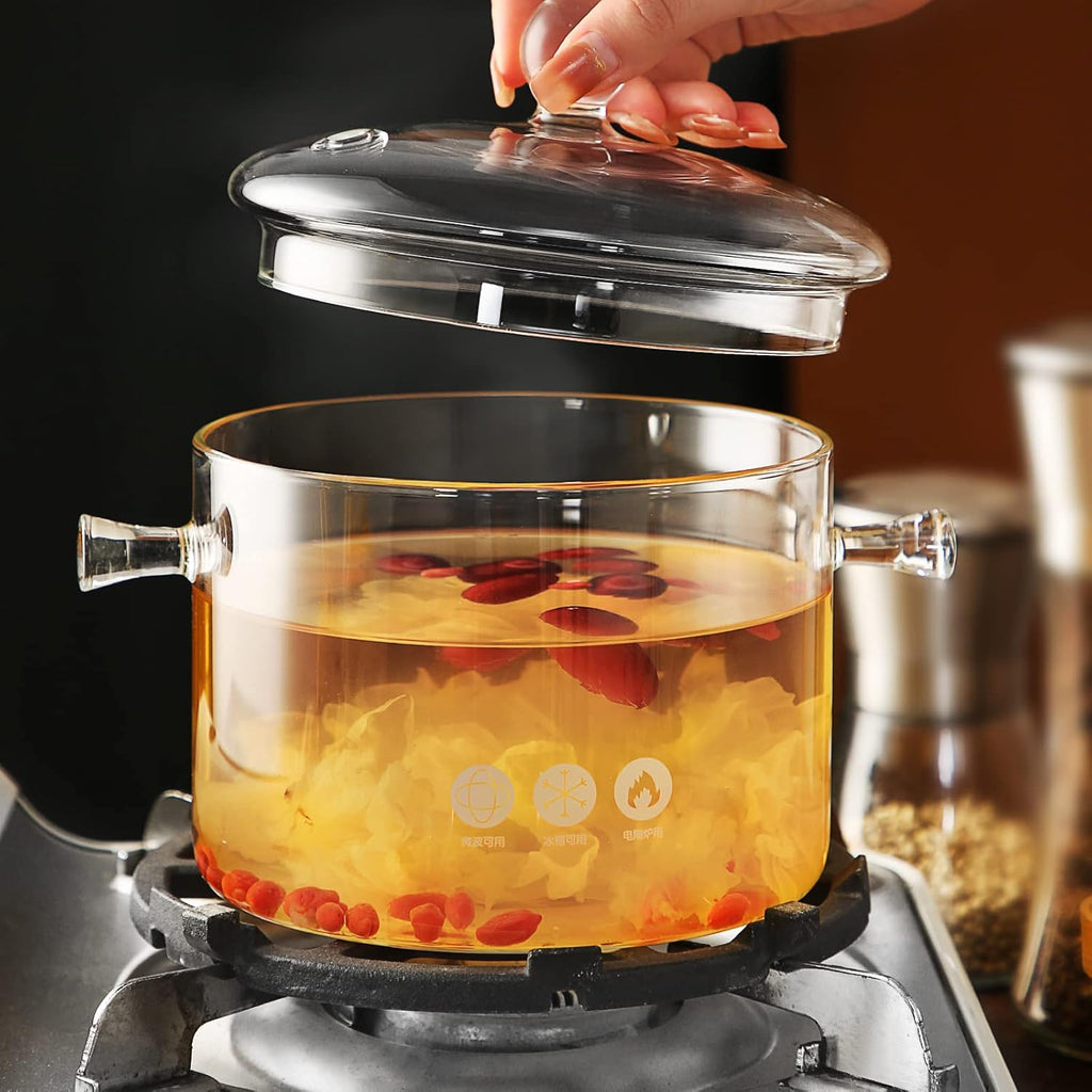 1.5 Liter Glass Saucepan with Cover A707
