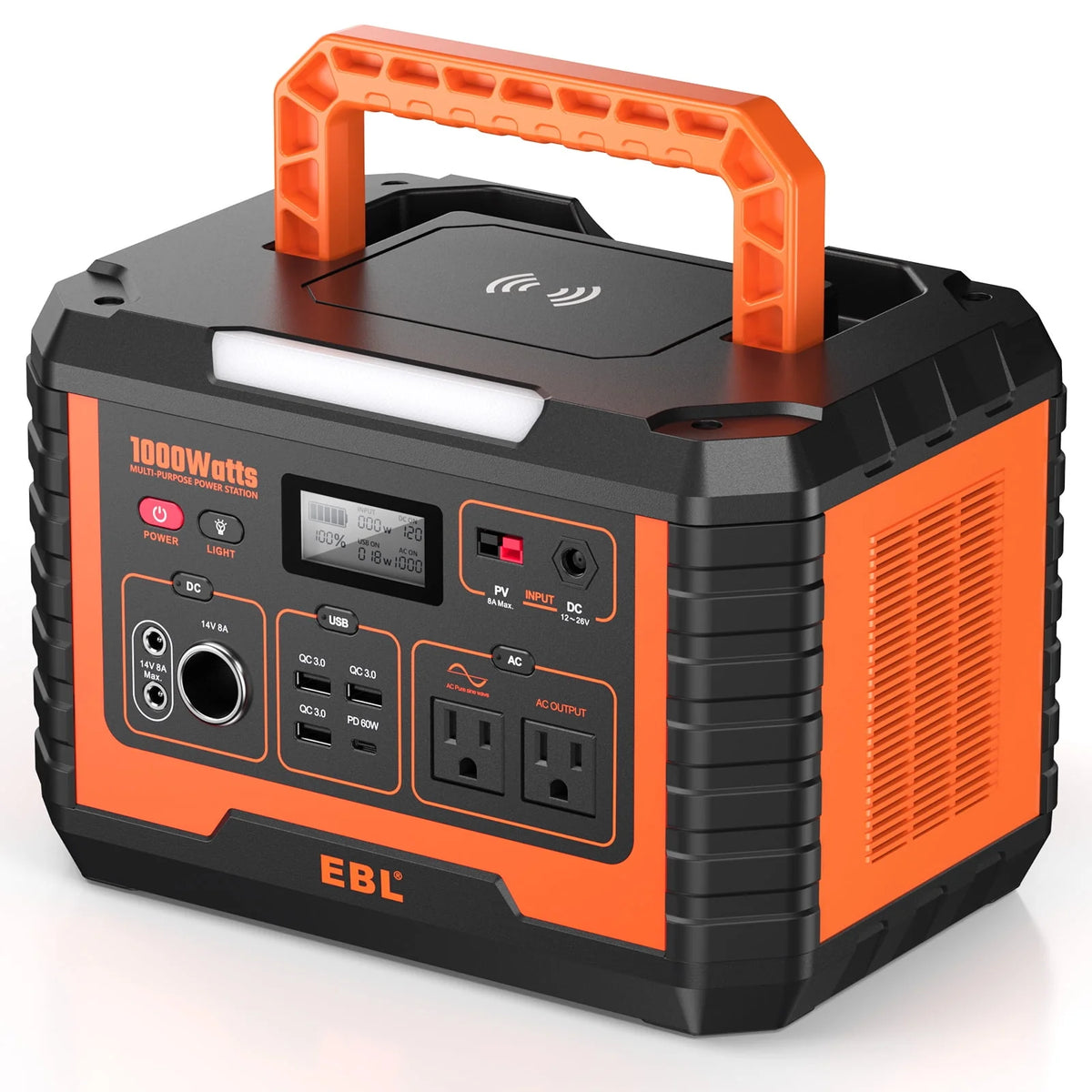 1000W 999Wh Portable Power Station A7036