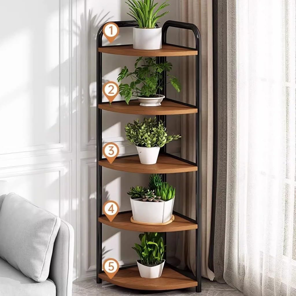 5 Tier Wood Plant Stand B1220