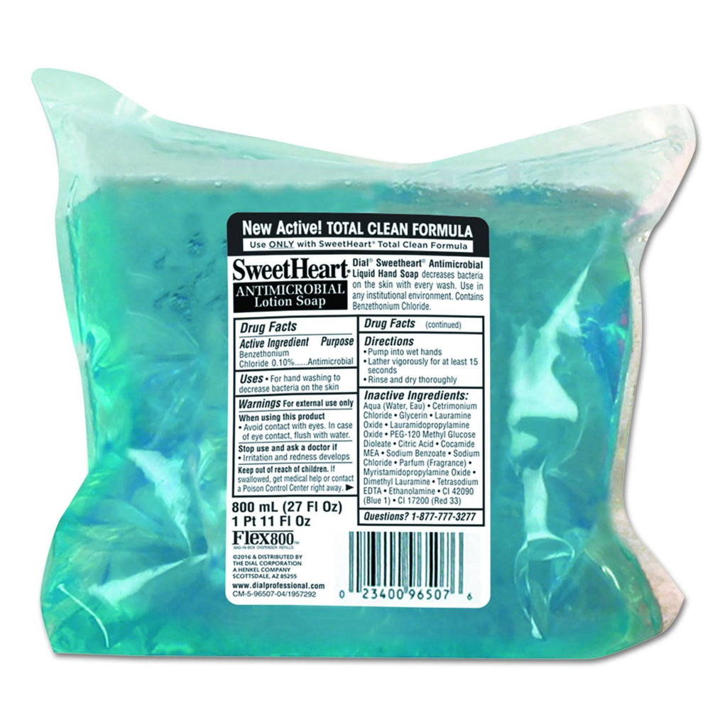 Trans Blue 800ml Antibacterial Soap Refill, 12-carton W821