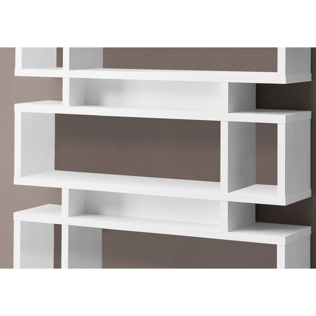 White Contemporary Rectangular Bookcase P107