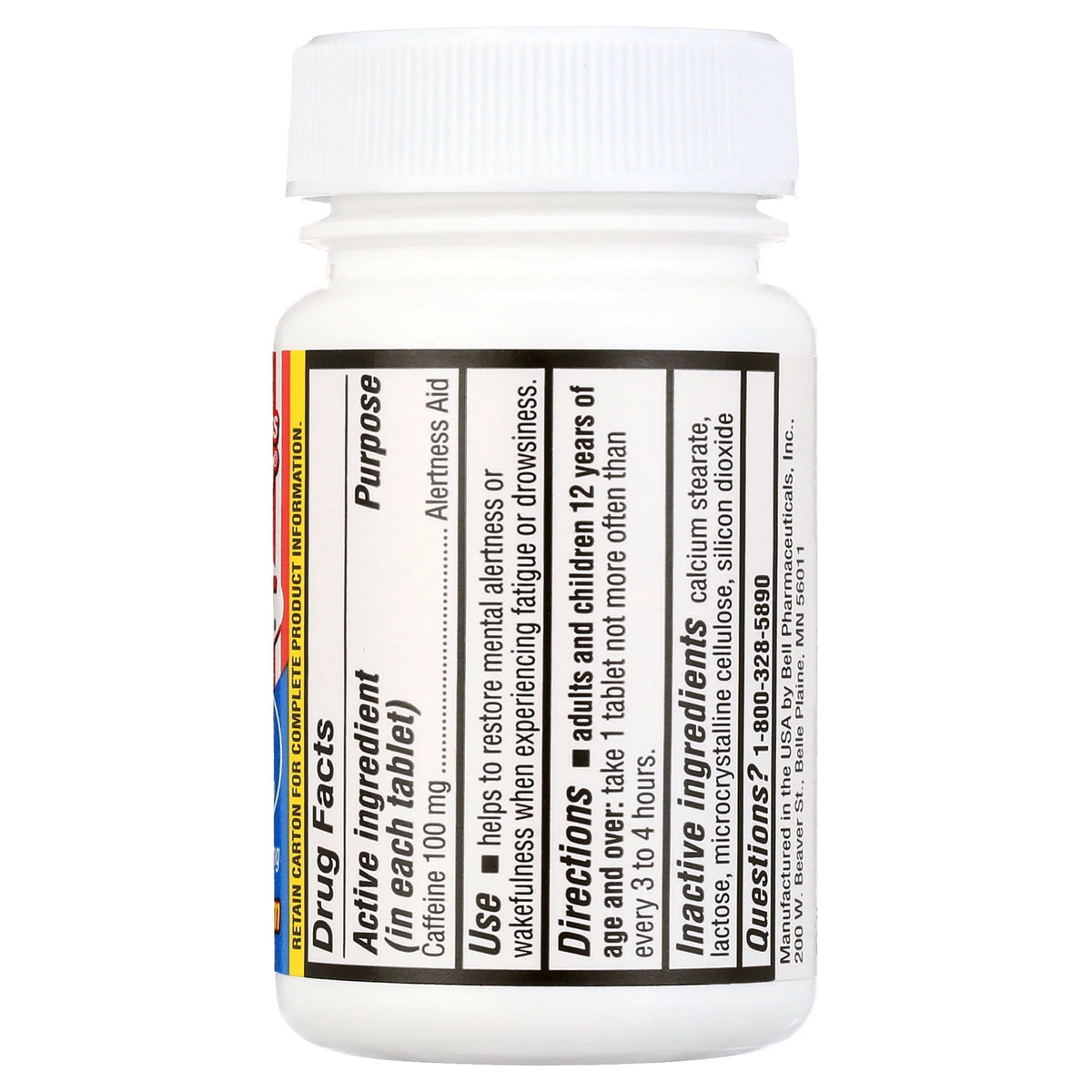 Caffeine 100mg 120ct Tablet D1398