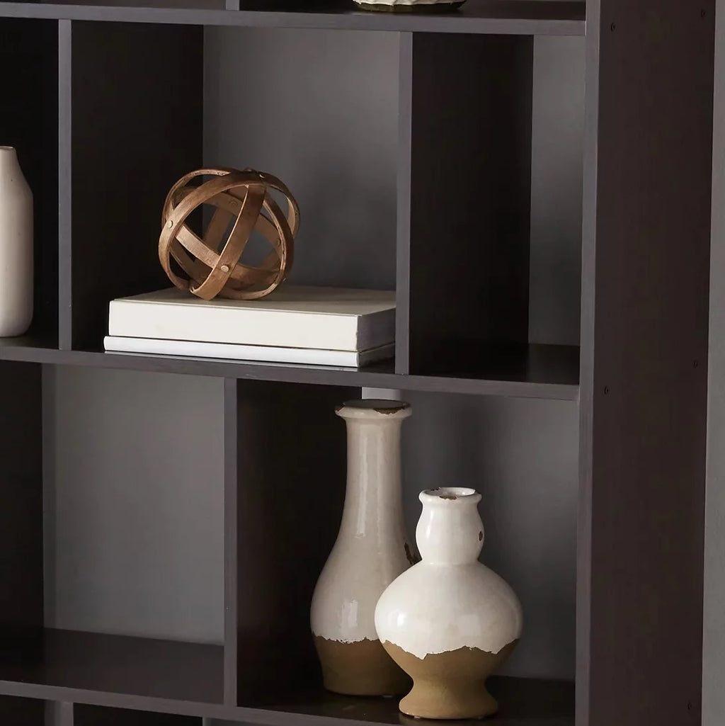 12 Cube Espresso Bookcase J295