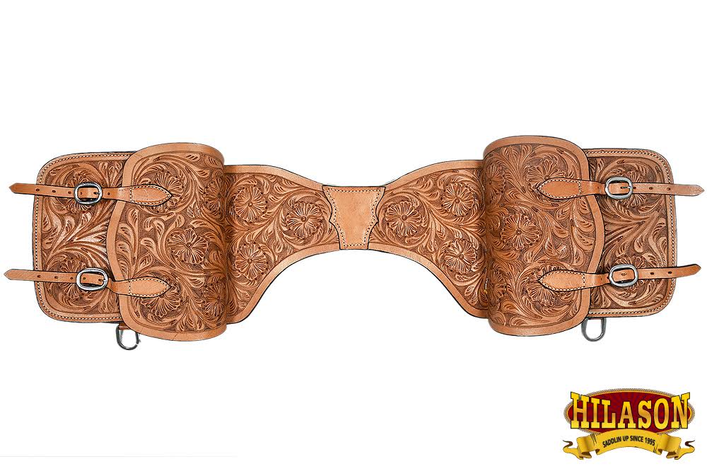 Tan Leather Horse Saddle Bag G5298