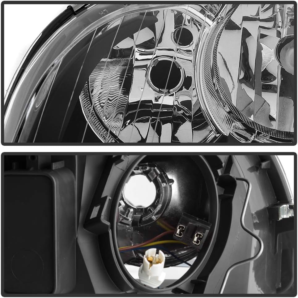 Black OE Style Headlights Headlamps Assembly Pair X258673