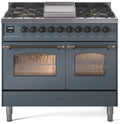 Blue Grey Dual Fuel Propane Gas Range T247